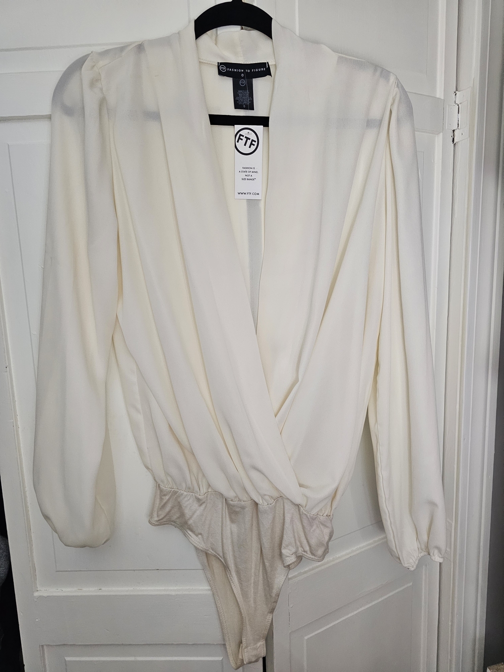 Fashion to Figure Ivory Wrap Bodysuit